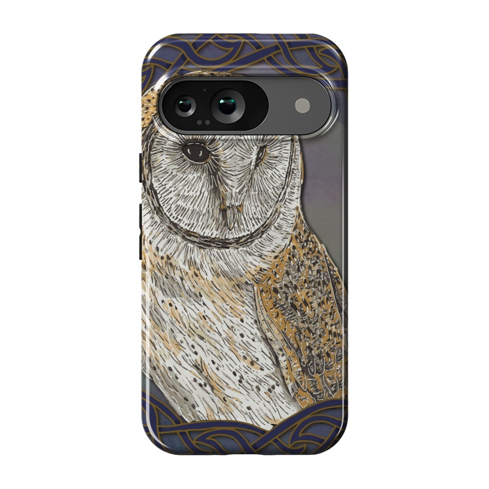 Pixel 9 StrongFit Beautiful Barn Owl by Lotti Brown