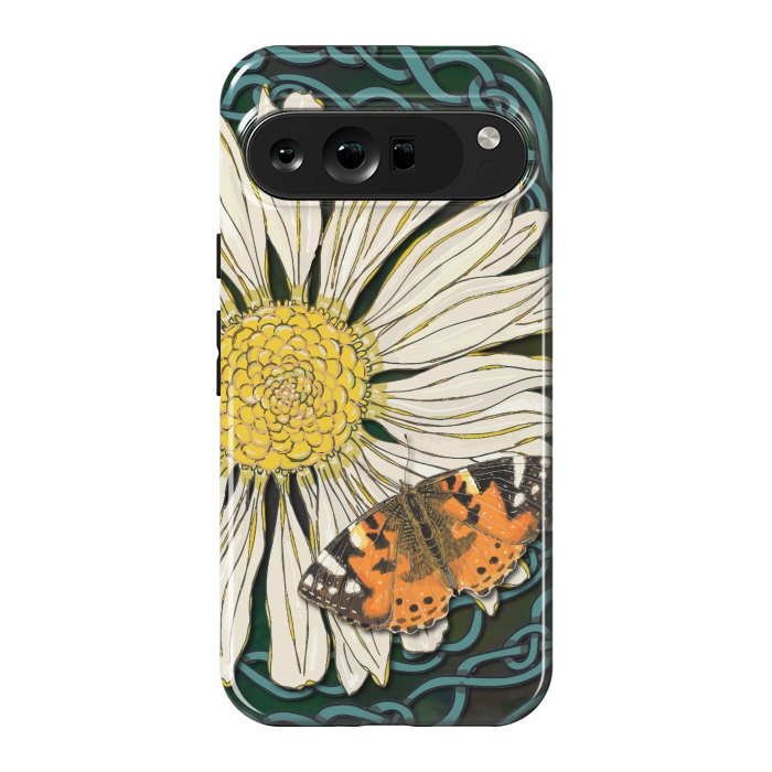 Pixel 9 Pro XL StrongFit Daisy and Butterfly by Lotti Brown