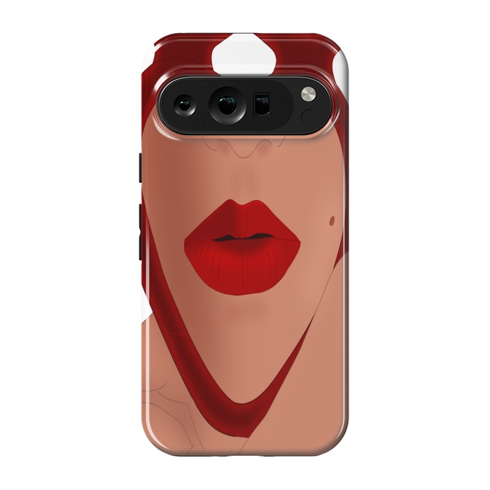 Pixel 9 pro StrongFit Mirrored Lips - Valentines Edition Design by Anima Tea Story