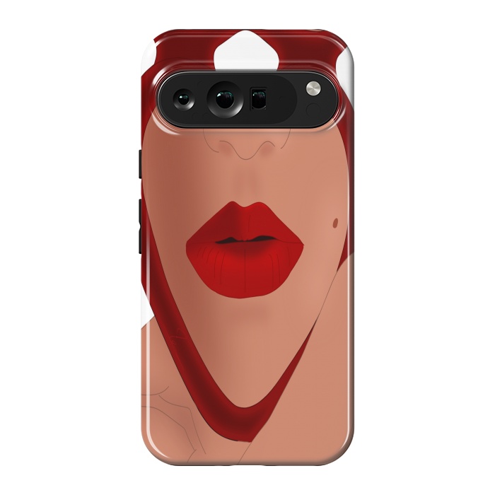 Pixel 9 Pro XL StrongFit Mirrored Lips - Valentines Edition Design by Anima Tea Story