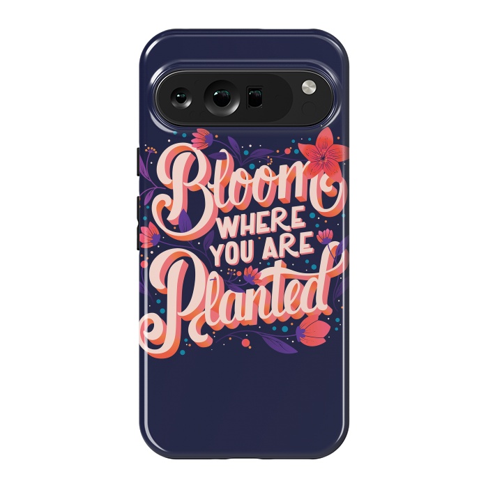 Pixel 9 Pro XL StrongFit Bloom Where You Are Planted, Dark by Jelena Obradovic