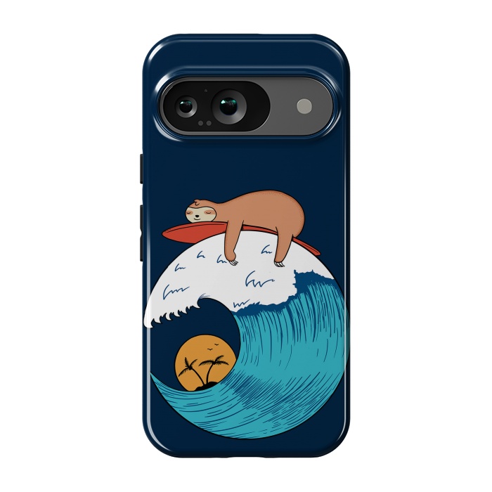 Pixel 9 StrongFit Sloth Beach by Coffee Man