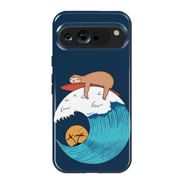 Pixel 9 Pro XL StrongFit Sloth Beach by Coffee Man