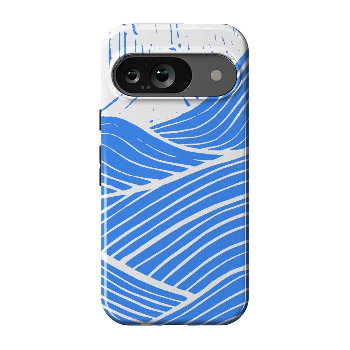 Pixel 9 StrongFit The blue and white waves by Steve Wade (Swade)