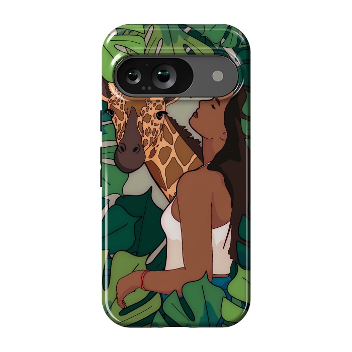 Pixel 9 StrongFit The green jungle girl by Steve Wade (Swade)