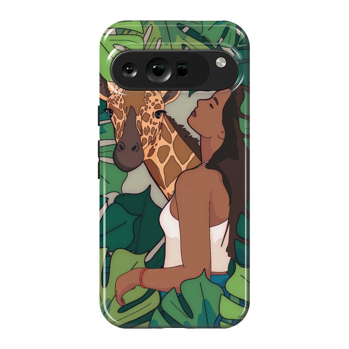 Pixel 9 Pro XL StrongFit The green jungle girl by Steve Wade (Swade)