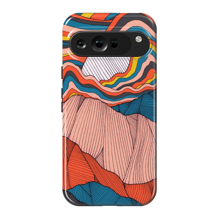 Pixel 9 Pro XL StrongFit The orange rainbow sky  by Steve Wade (Swade)