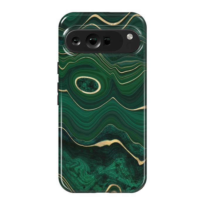 Pixel 9 Pro XL StrongFit malachite by haroulita