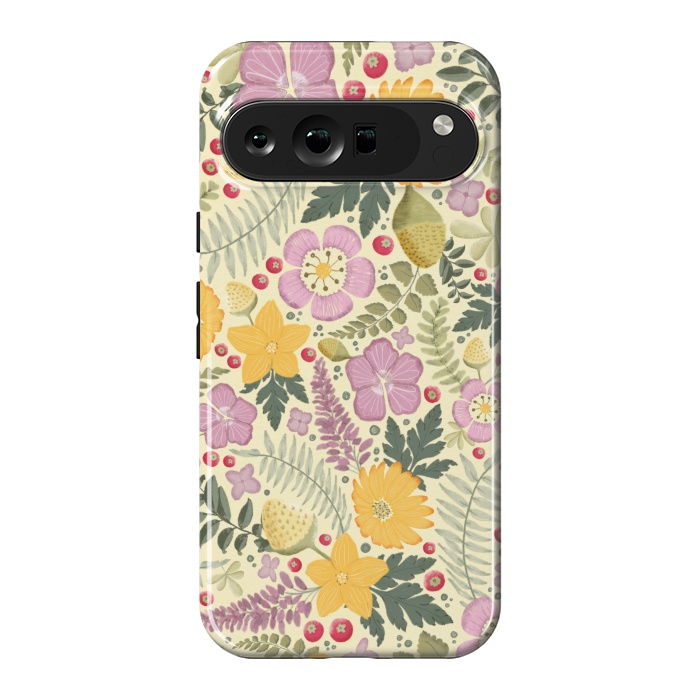 Pixel 9 Pro XL StrongFit Olive's Garden in Yellow and Pink by Paula Ohreen