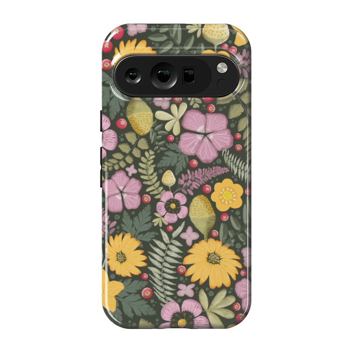 Pixel 9 pro StrongFit Olive's Garden on Dark Gray by Paula Ohreen