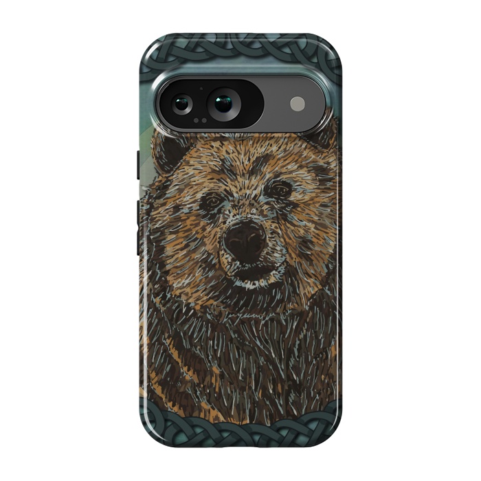 Pixel 9 StrongFit Brown Bear by Lotti Brown