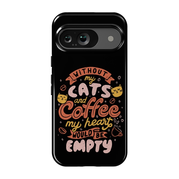 Pixel 9 StrongFit Cats and Coffee  by eduely