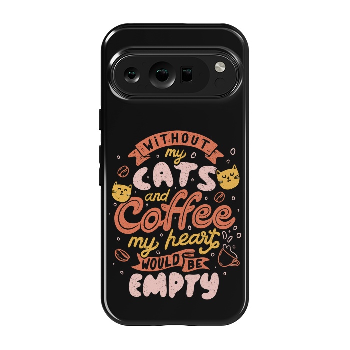 Pixel 9 pro StrongFit Cats and Coffee  by eduely