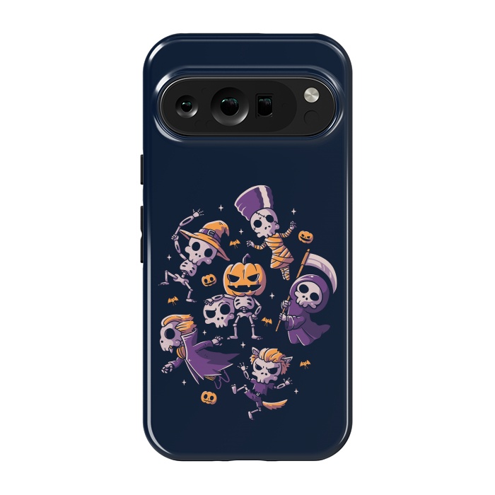 Pixel 9 pro StrongFit Halloween Skulls by eduely