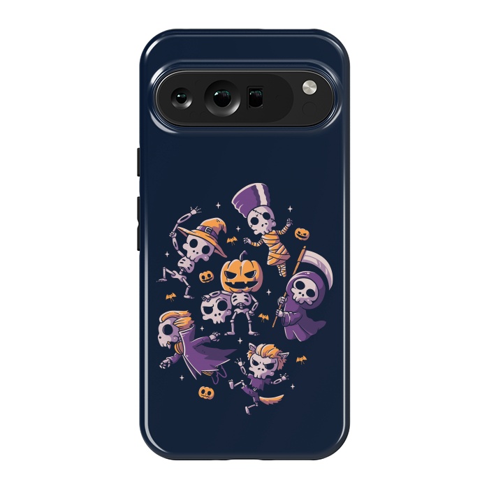 Pixel 9 Pro XL StrongFit Halloween Skulls by eduely