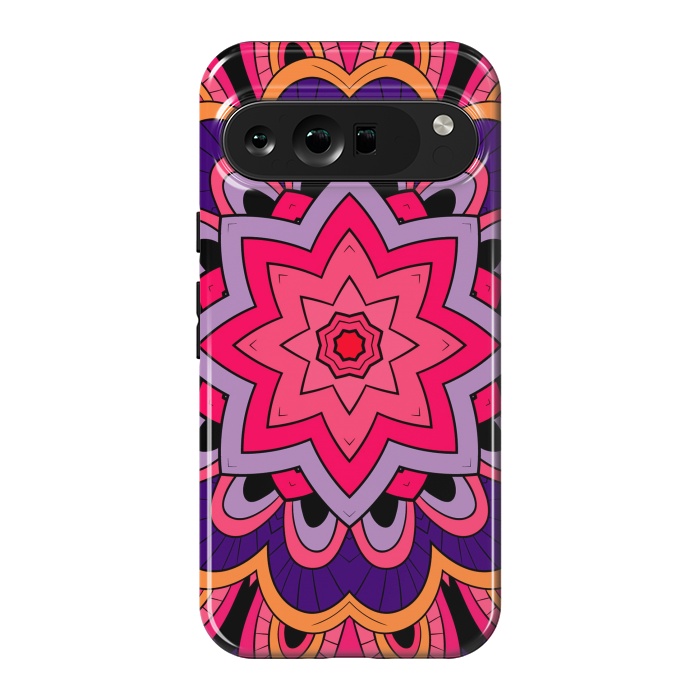 Pixel 9 Pro XL StrongFit Mandala Pattern Purple by ArtsCase