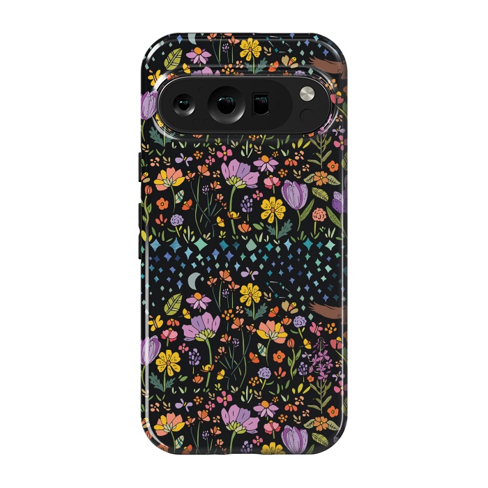 Pixel 9 pro StrongFit Whimsical Night Forest by Pom Graphic Design