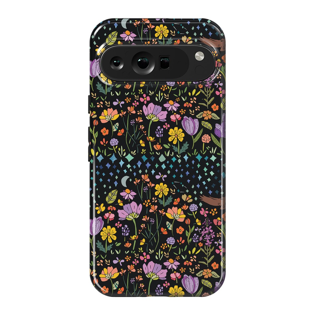 Pixel 9 Pro XL StrongFit Whimsical Night Forest by Pom Graphic Design