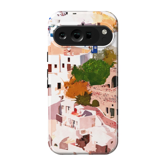 Pixel 9 pro StrongFit Travel Far Enough, You Meet Yourself Illustration, Spain Citiscape Architecture Painting, Buildings by Uma Prabhakar Gokhale