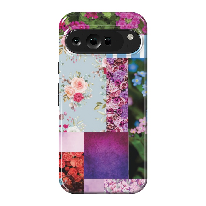 Pixel 9 Pro XL StrongFit PINK PURPLE PATCH WORK by MALLIKA