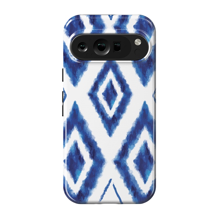 Pixel 9 pro StrongFit blue diamond pattern 2 by MALLIKA