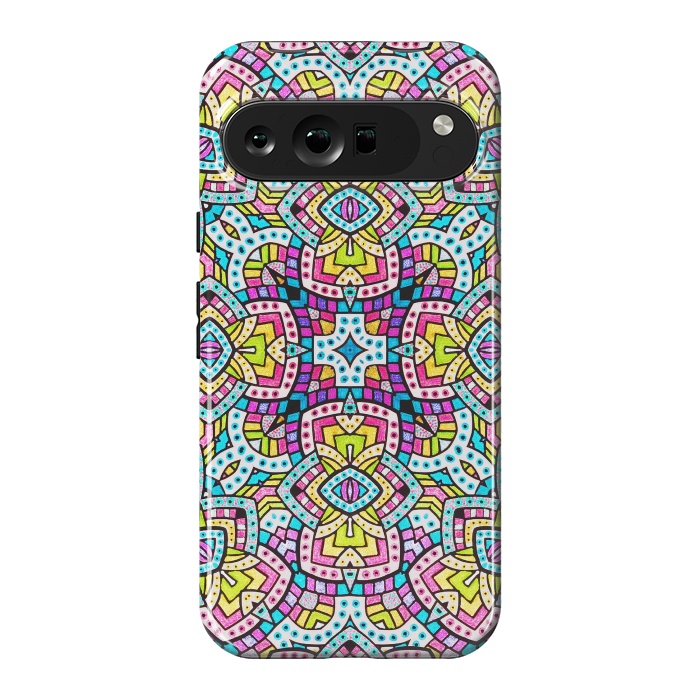 Pixel 9 Pro XL StrongFit Persian kaleidoscopic Mosaic G515 by Medusa GraphicArt