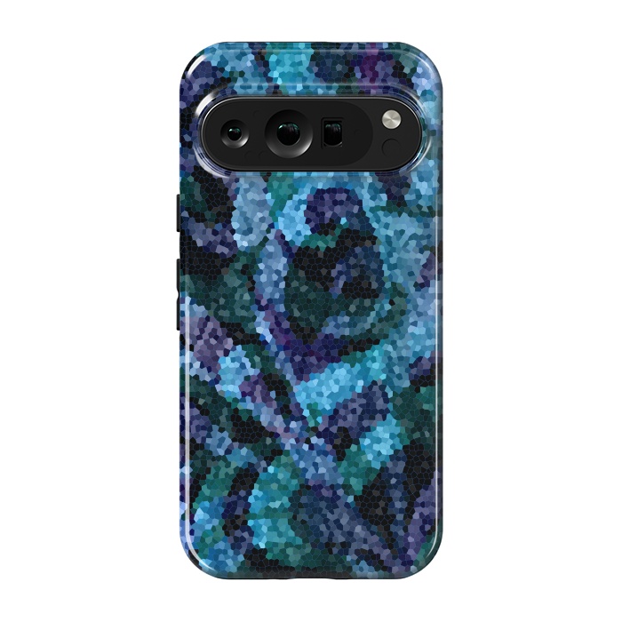 Pixel 9 pro StrongFit Mosaic Floral Abstract G21B by Medusa GraphicArt