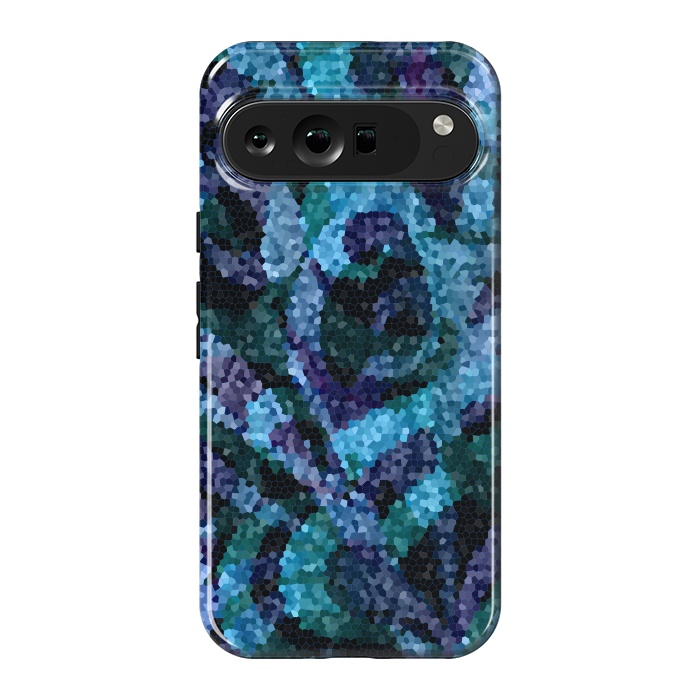 Pixel 9 Pro XL StrongFit Mosaic Floral Abstract G21B by Medusa GraphicArt