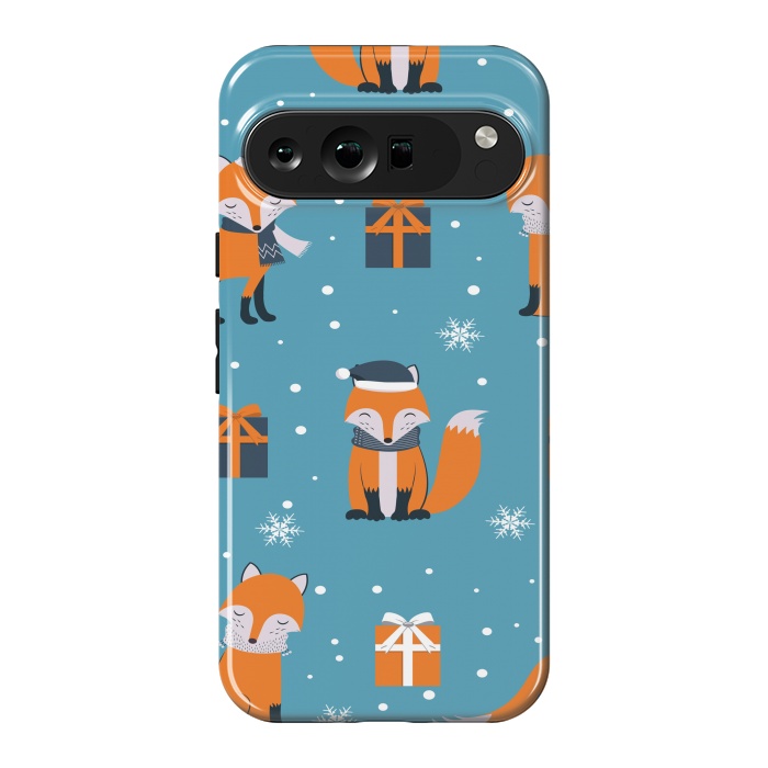 Pixel 9 Pro XL StrongFit cute xmas fox by haroulita