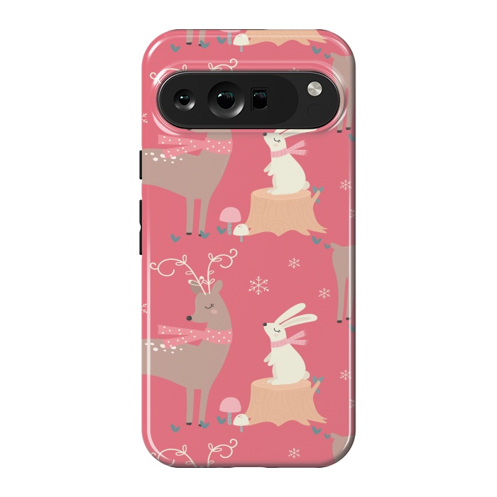 Pixel 9 Pro XL StrongFit deers and rabbits by haroulita