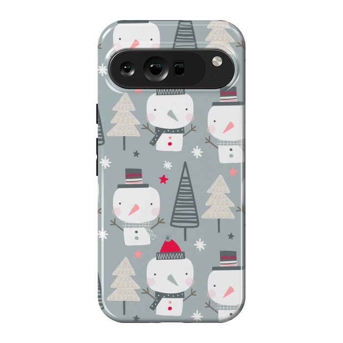 Pixel 9 Pro XL StrongFit xmas snowman  by haroulita