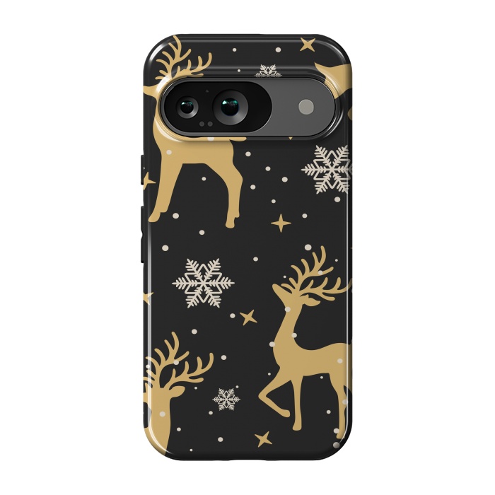 Pixel 9 StrongFit gold deers xmas  by haroulita