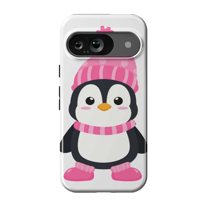 Pixel 9 StrongFit cute pink penguin  by haroulita