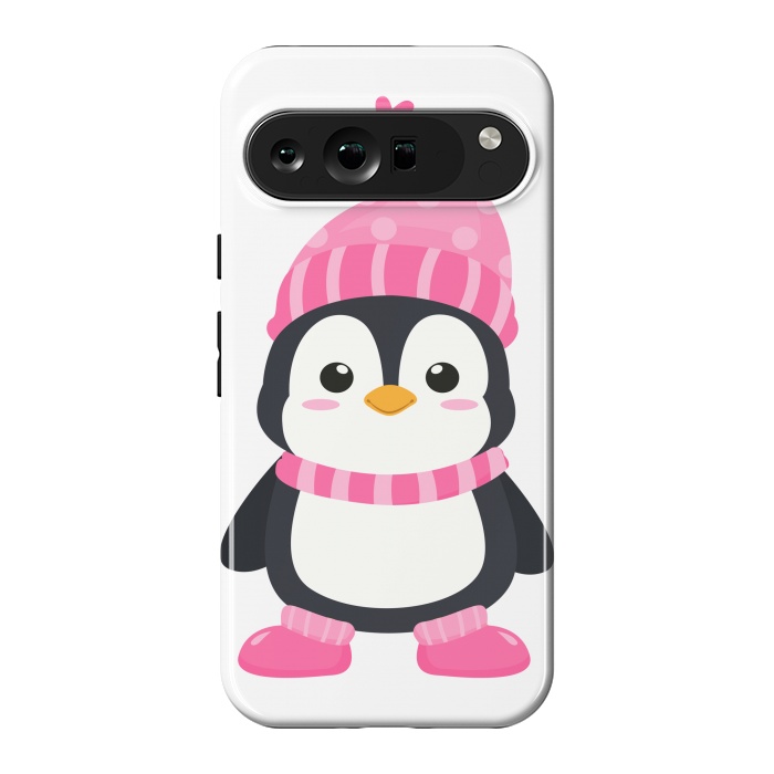 Pixel 9 Pro XL StrongFit cute pink penguin  by haroulita