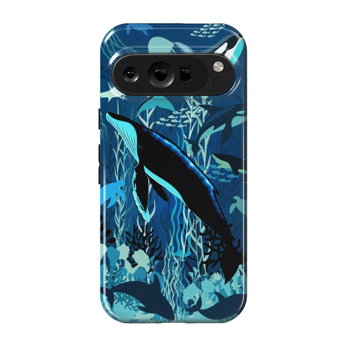 Pixel 9 pro StrongFit Sealife Blue Shades Dream Underwater Scenery by BluedarkArt