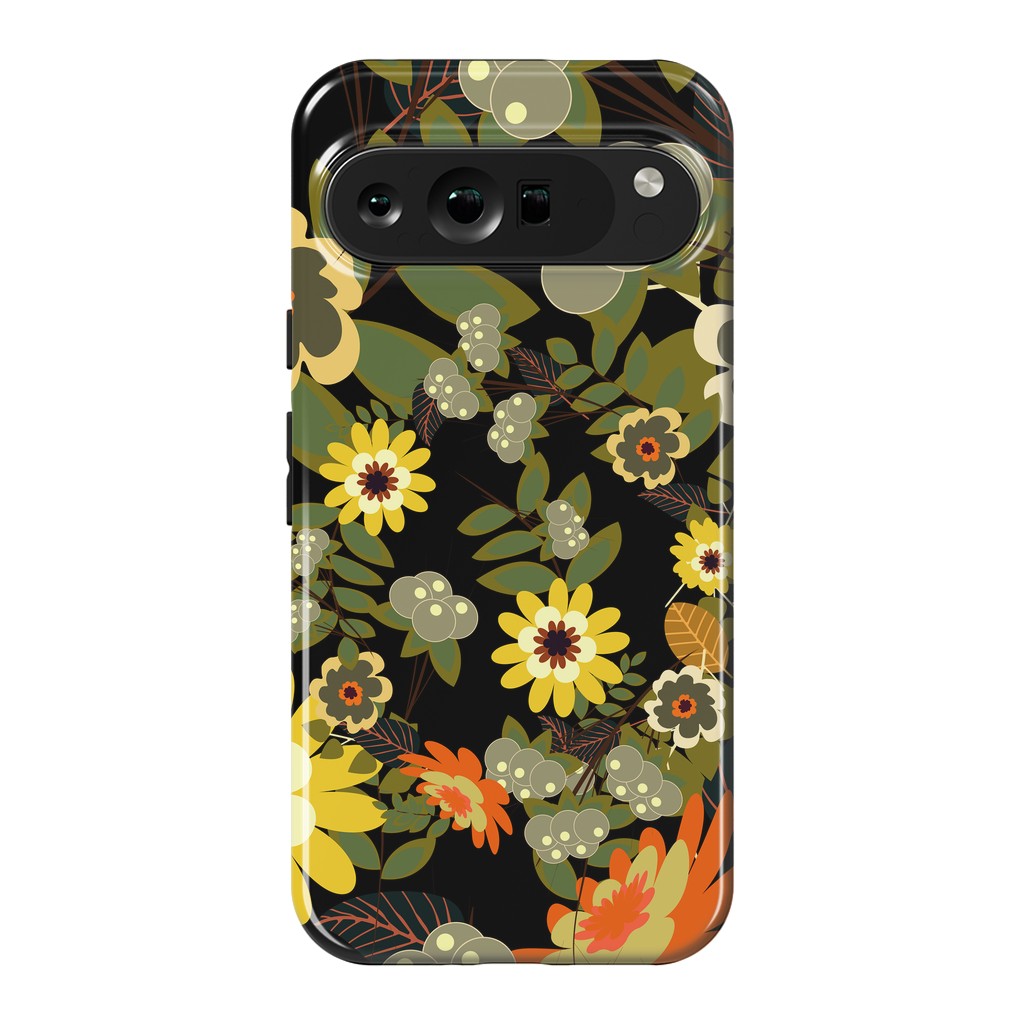 Pixel 9 Pro XL StrongFit Green Flowers by ArtsCase