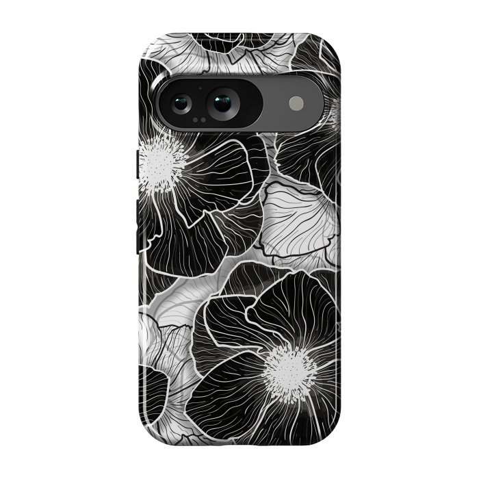 Pixel 9 StrongFit Anemones Wildflower Illustration G599 by Medusa GraphicArt