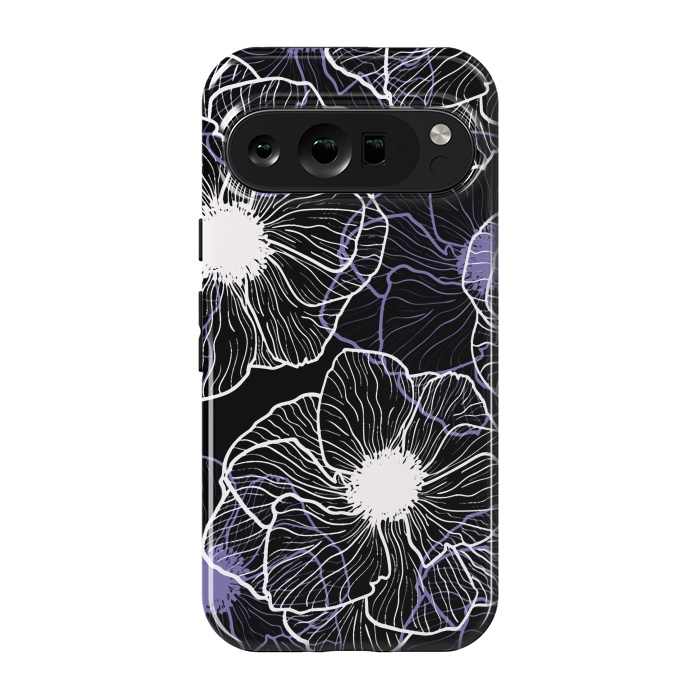 Pixel 9 pro StrongFit Anemones Wildflower Illustration G601 by Medusa GraphicArt