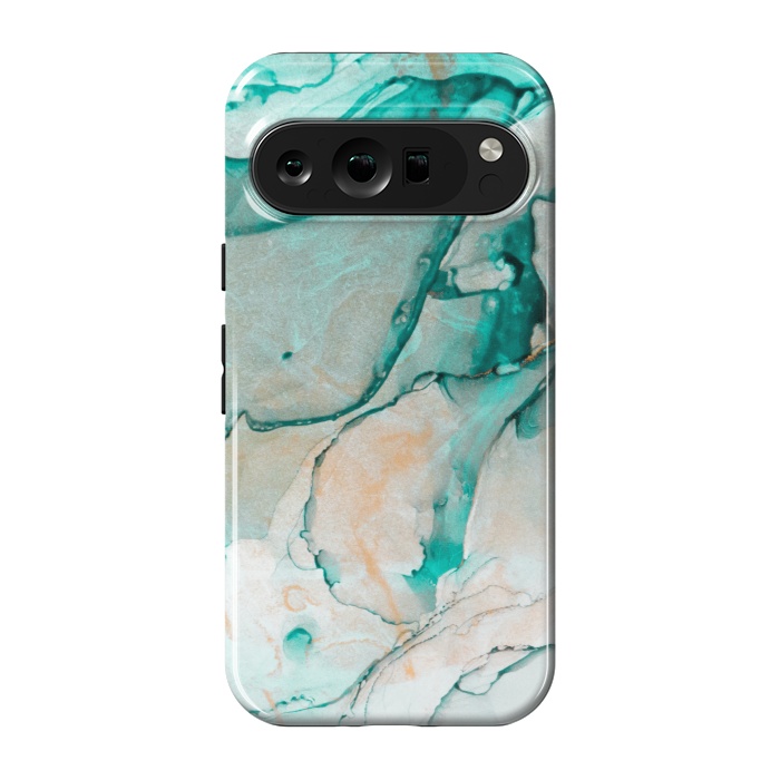 Pixel 9 pro StrongFit Tropical Green Marble by ArtsCase