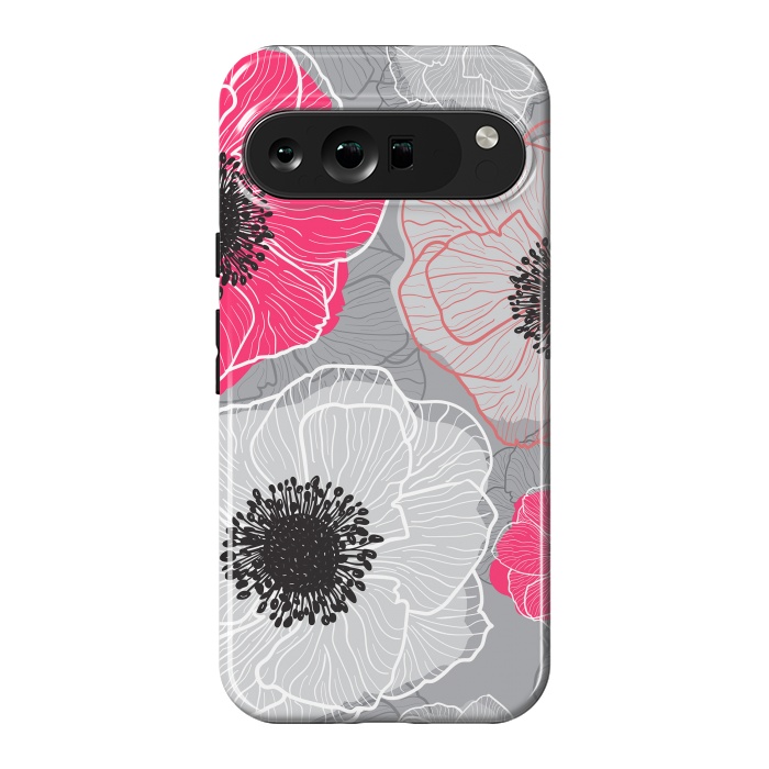 Pixel 9 Pro XL StrongFit Colorful Anemones Wildflower G603 by Medusa GraphicArt