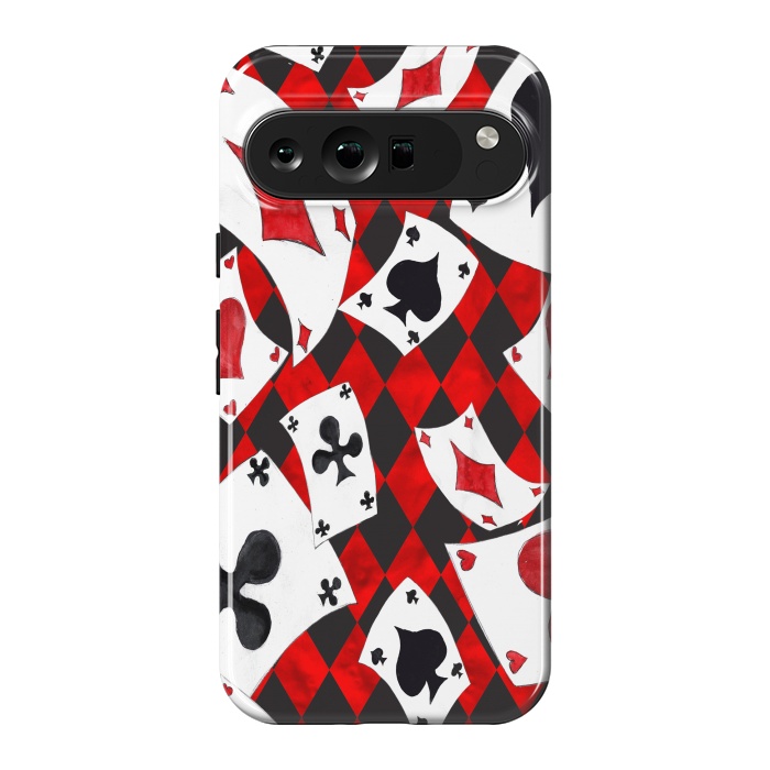 Pixel 9 Pro XL StrongFit alice-playing cards by haroulita