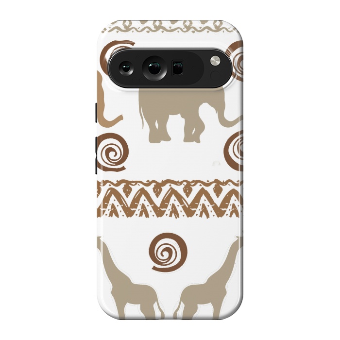 Pixel 9 Pro XL StrongFit giraffe and elephant by haroulita