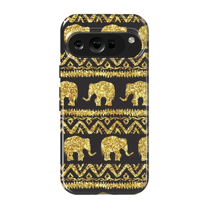 Pixel 9 pro StrongFit glitter elephant by haroulita