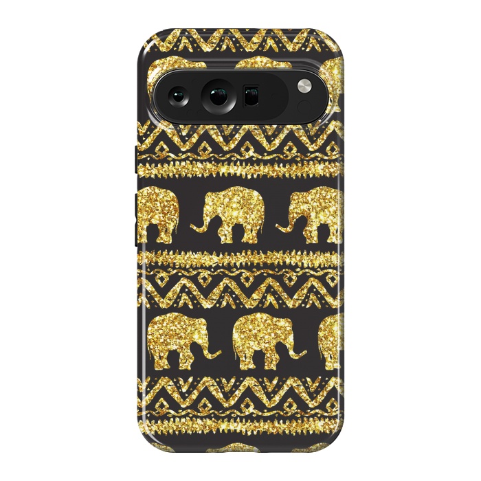 Pixel 9 Pro XL StrongFit glitter elephant by haroulita