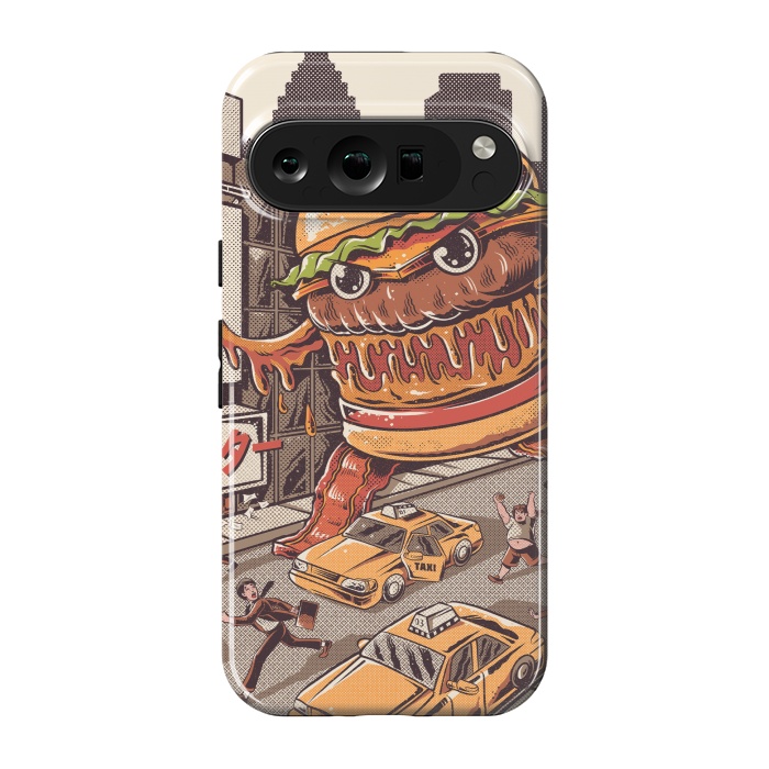 Pixel 9 pro StrongFit Burgerzilla by Ilustrata