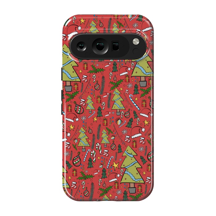 Pixel 9 pro StrongFit The festive Xmas pattern by Steve Wade (Swade)