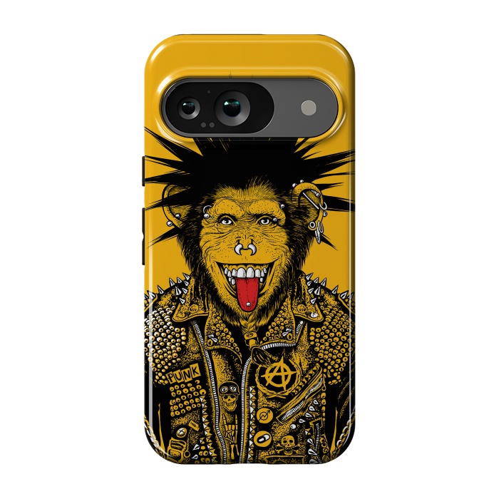 Pixel 9 StrongFit Yellow punk monkey by Alberto