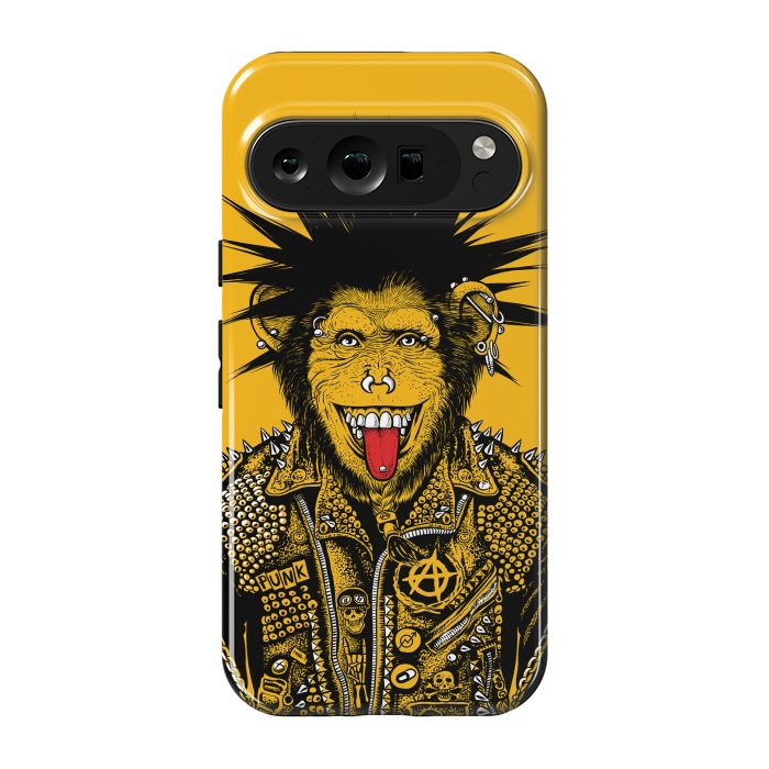 Pixel 9 pro StrongFit Yellow punk monkey by Alberto