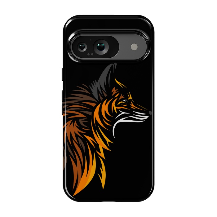 Pixel 9 StrongFit Tribal fox face by Alberto