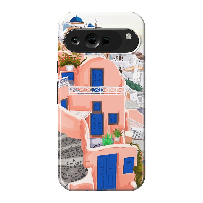 Pixel 9 Pro XL StrongFit Santorini Greece Architecture by Uma Prabhakar Gokhale